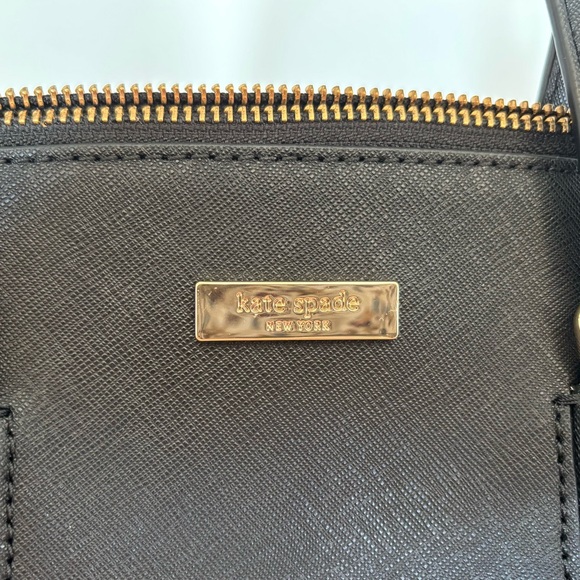 Kate Spade New York Reiley Laurel Way Black Leather Satchel, NWOT - Picture 5 of 5